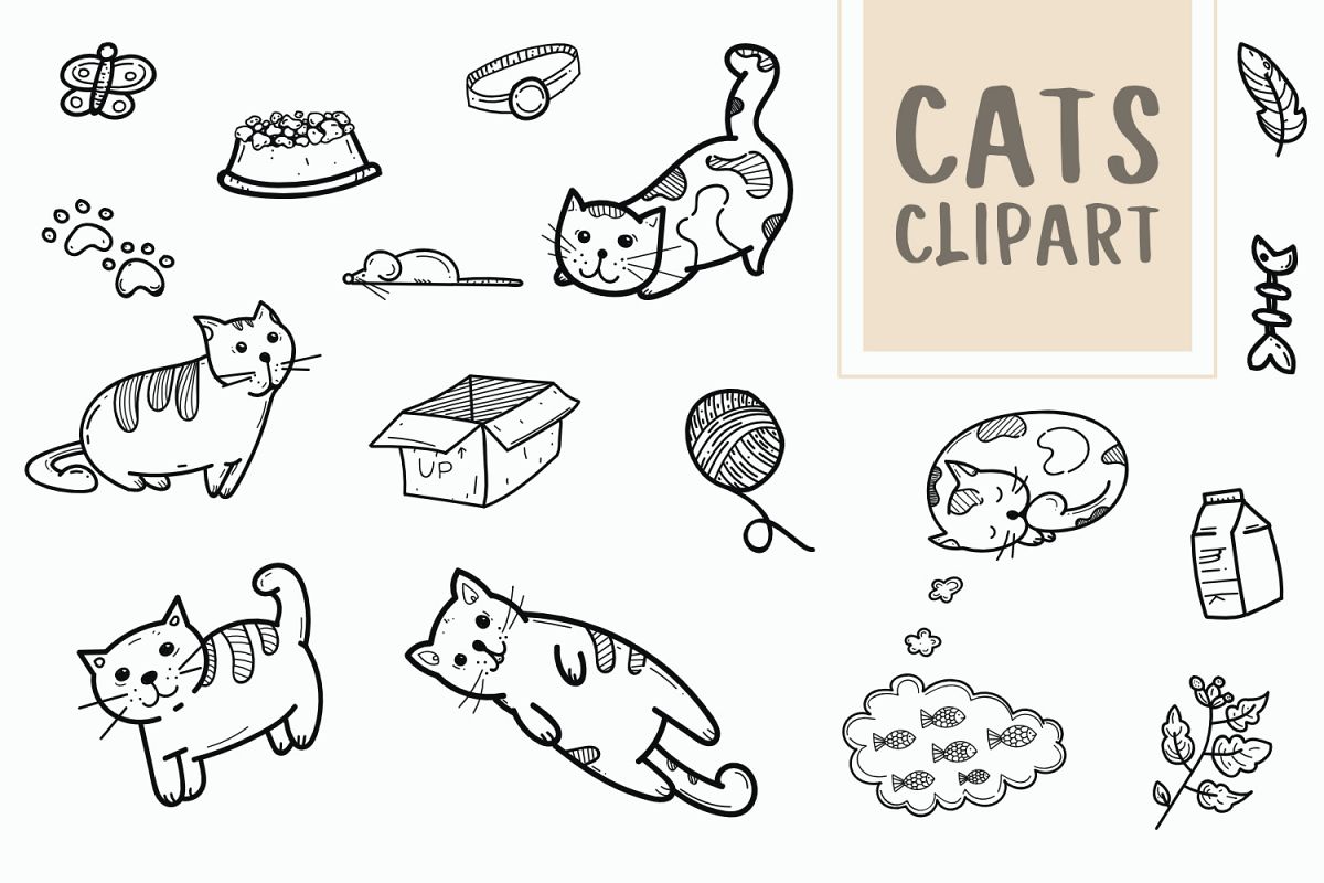 cute cat doodle cute cat doodle