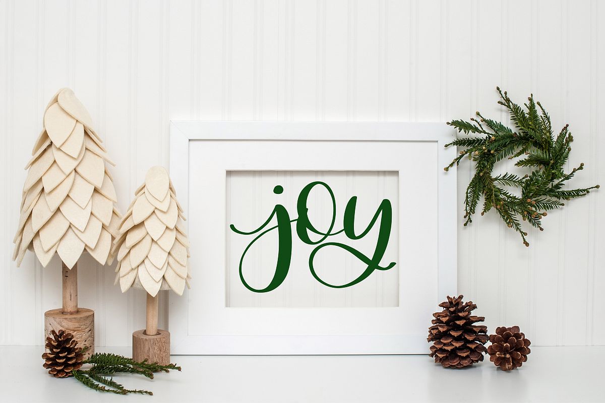 Hand Lettered Christmas Lettering Bundle example image 1