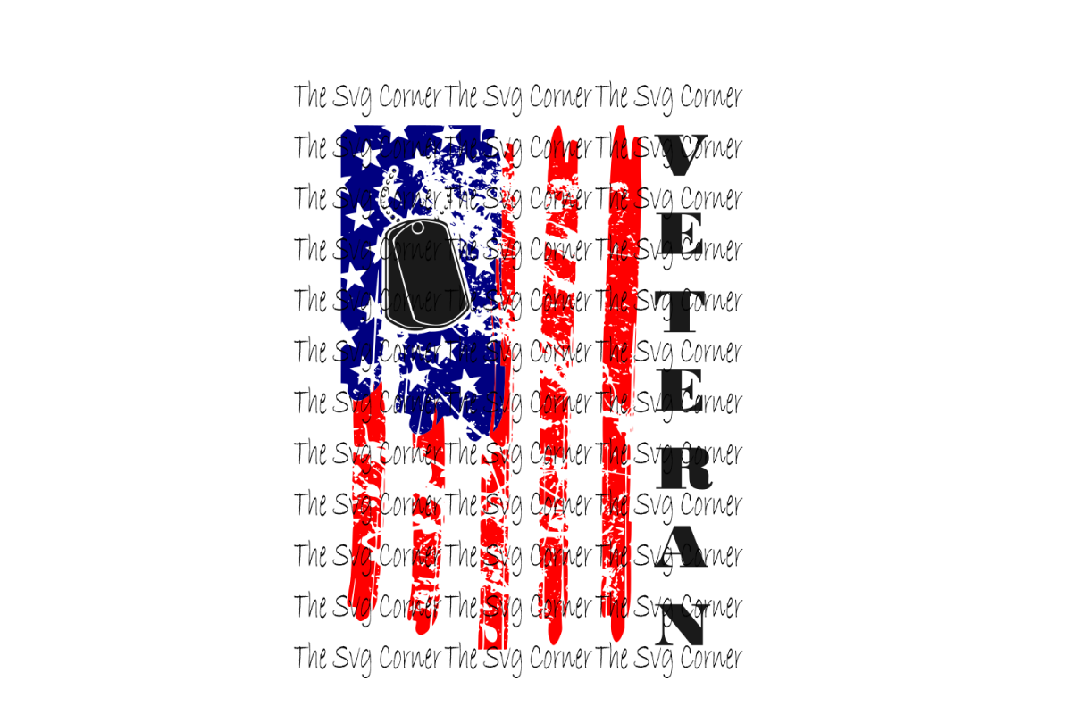 Download American Flag Veteran SVG File