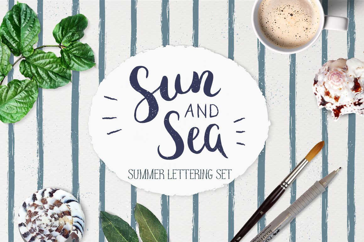 Summer Lettering Pack +BONUS example image 1