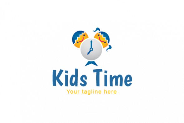 Kids Time - School Kids Stock Logo Template example image 1