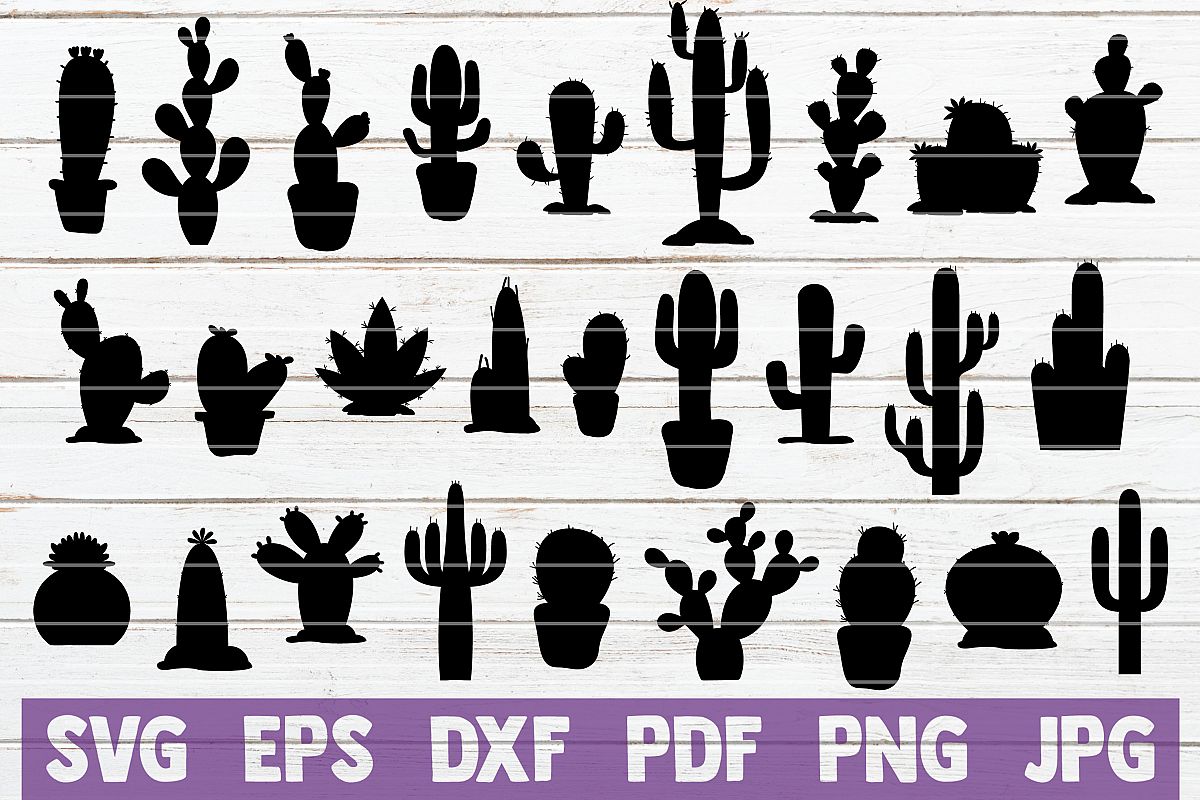 Cactus SVG Cut Files | commercial use example image 1