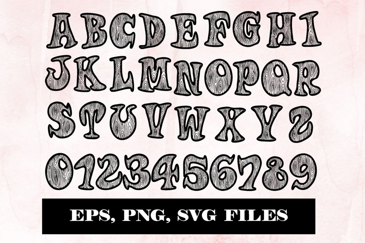 Alphabet clipart & vector example image 1