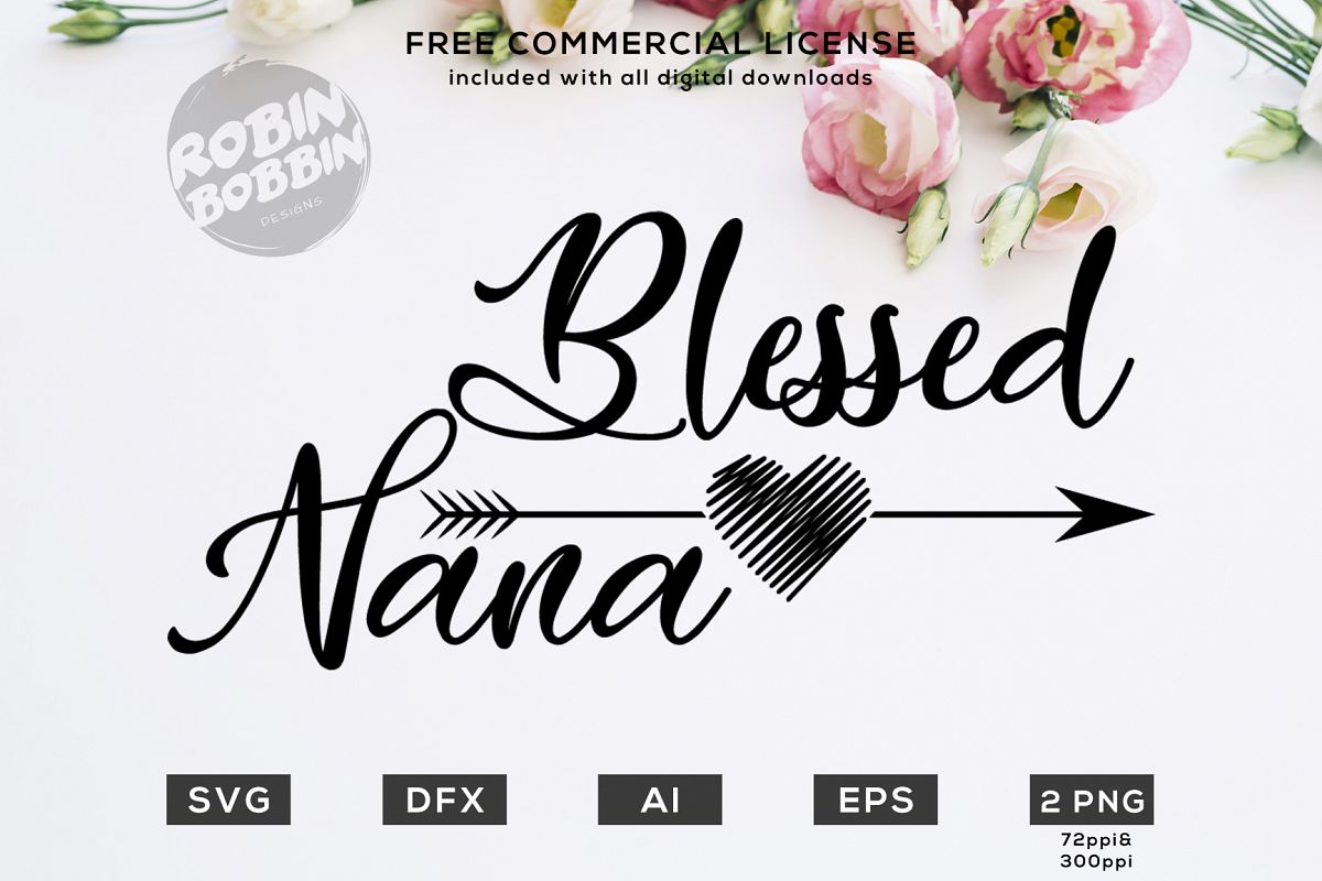 Blessed Nana Design for T-Shirt, Hoodies, Mugs and more example image 1