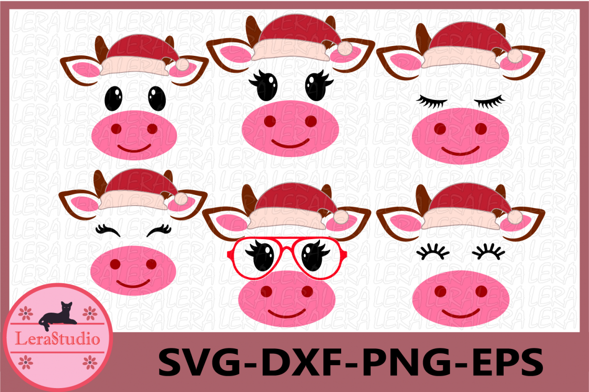 Cow SVG, Farm svg, Cow Christmas svg, Christmas svg, Calf (240238