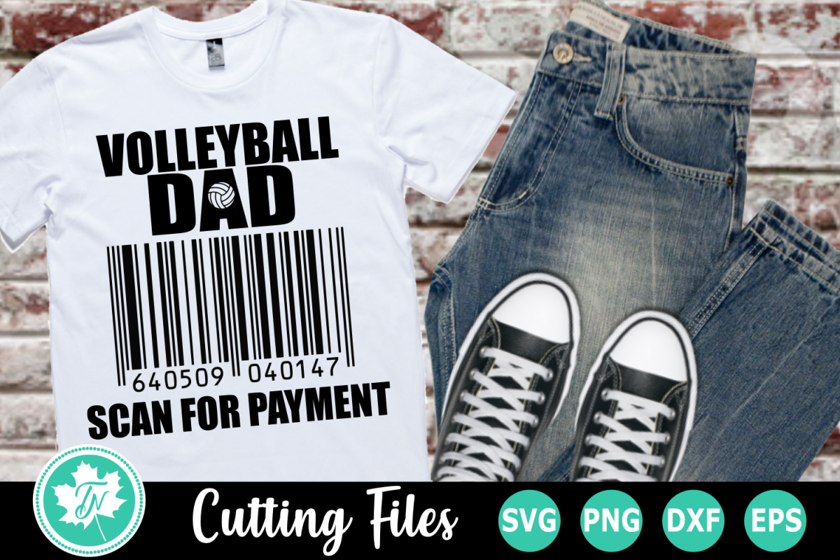 Download Volleyball Dad Scan for Payment - A Sports SVG Cut File