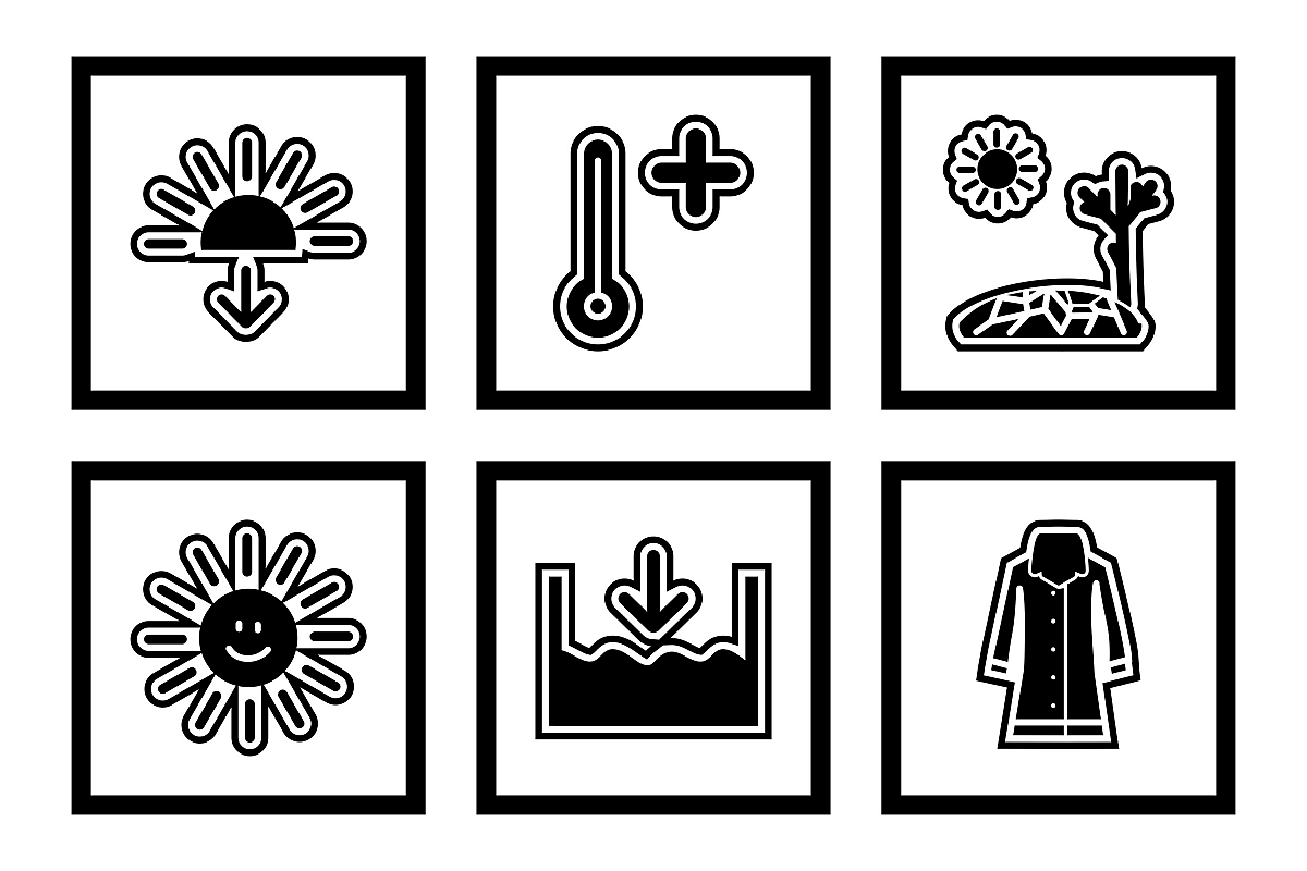 Set Of Weather And Season Icons example image 1