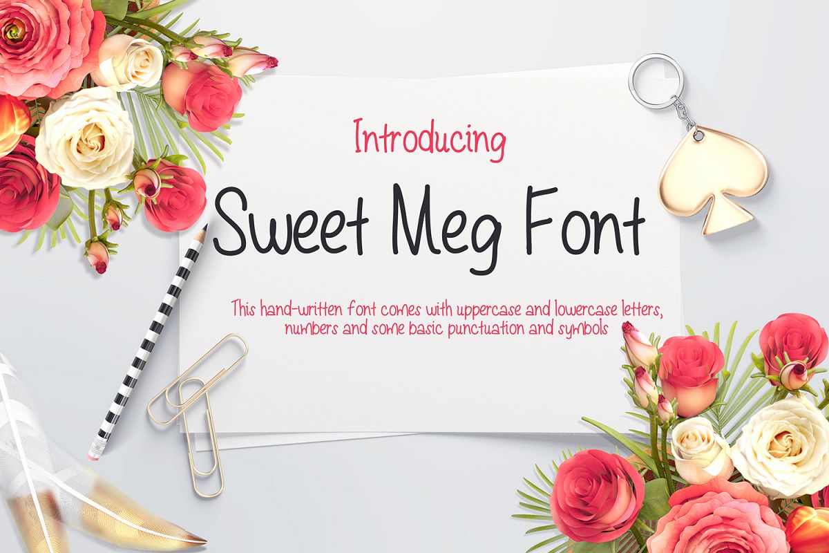 Sweet Meg - a Handwritten font example image 1