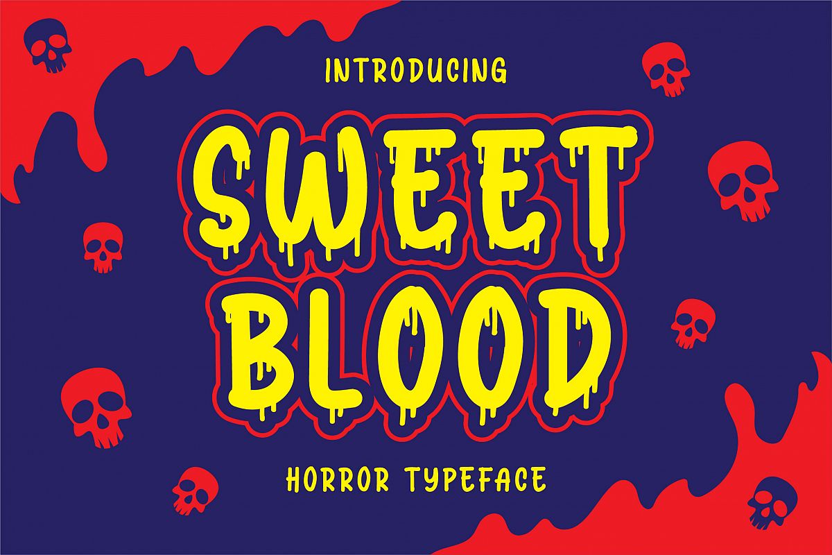 Sweet Blood - Horror Typeface example image 1