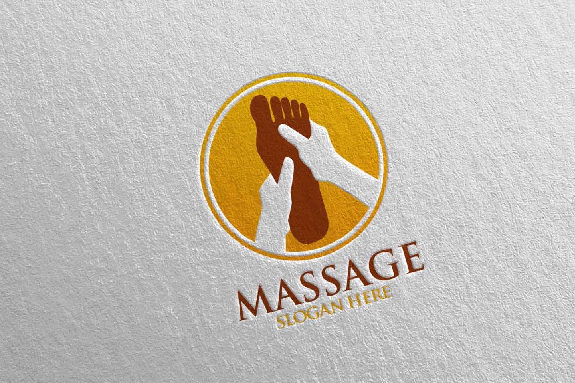 Massage Logo Design 5 example image 1