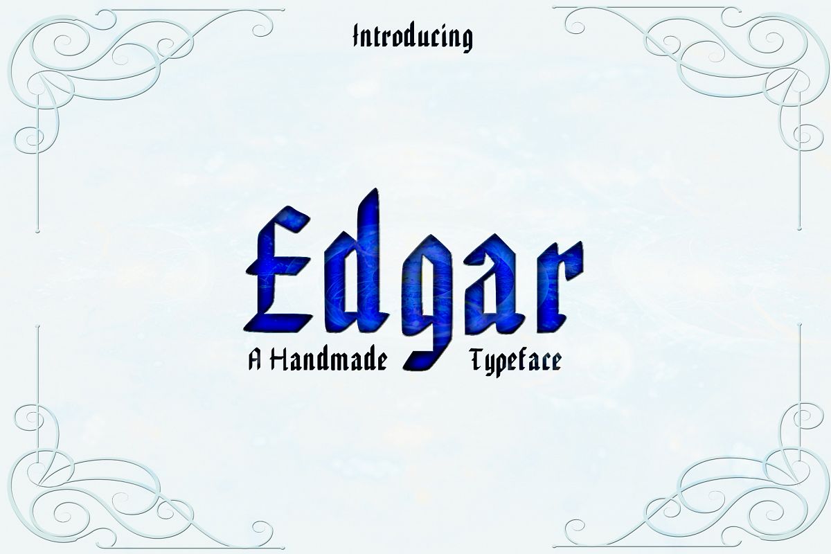 EDGAR, Handmade Gothic Typeface example image 1