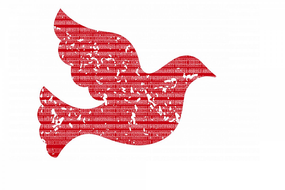 Download Christmas Bird Distressed SVG Files Cut Files Heat ...