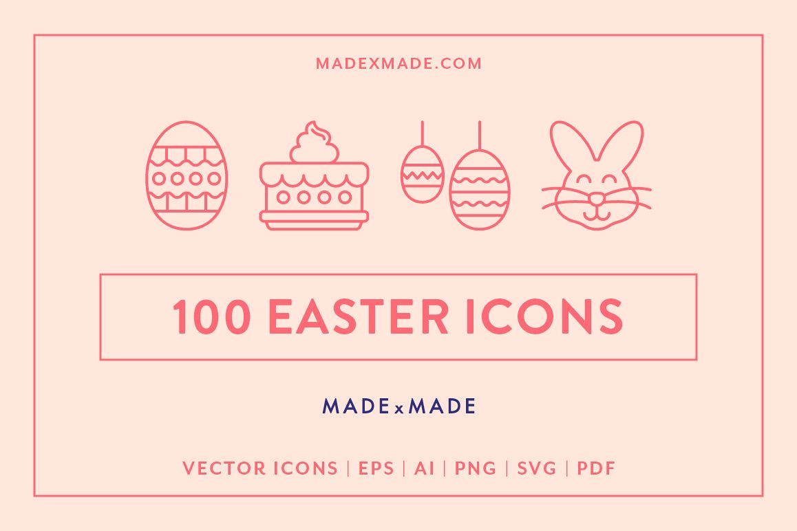 Line Icons Easter example image 1