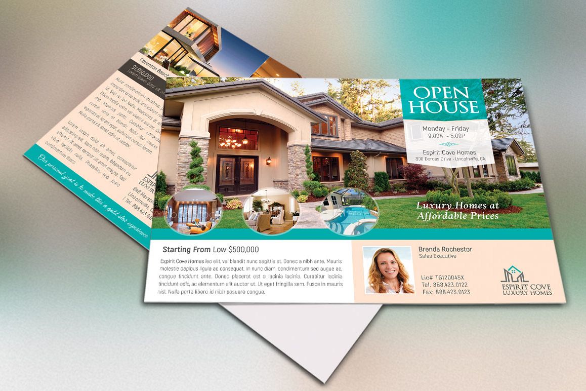 Real Estate EDDM Postcard Template example image 1