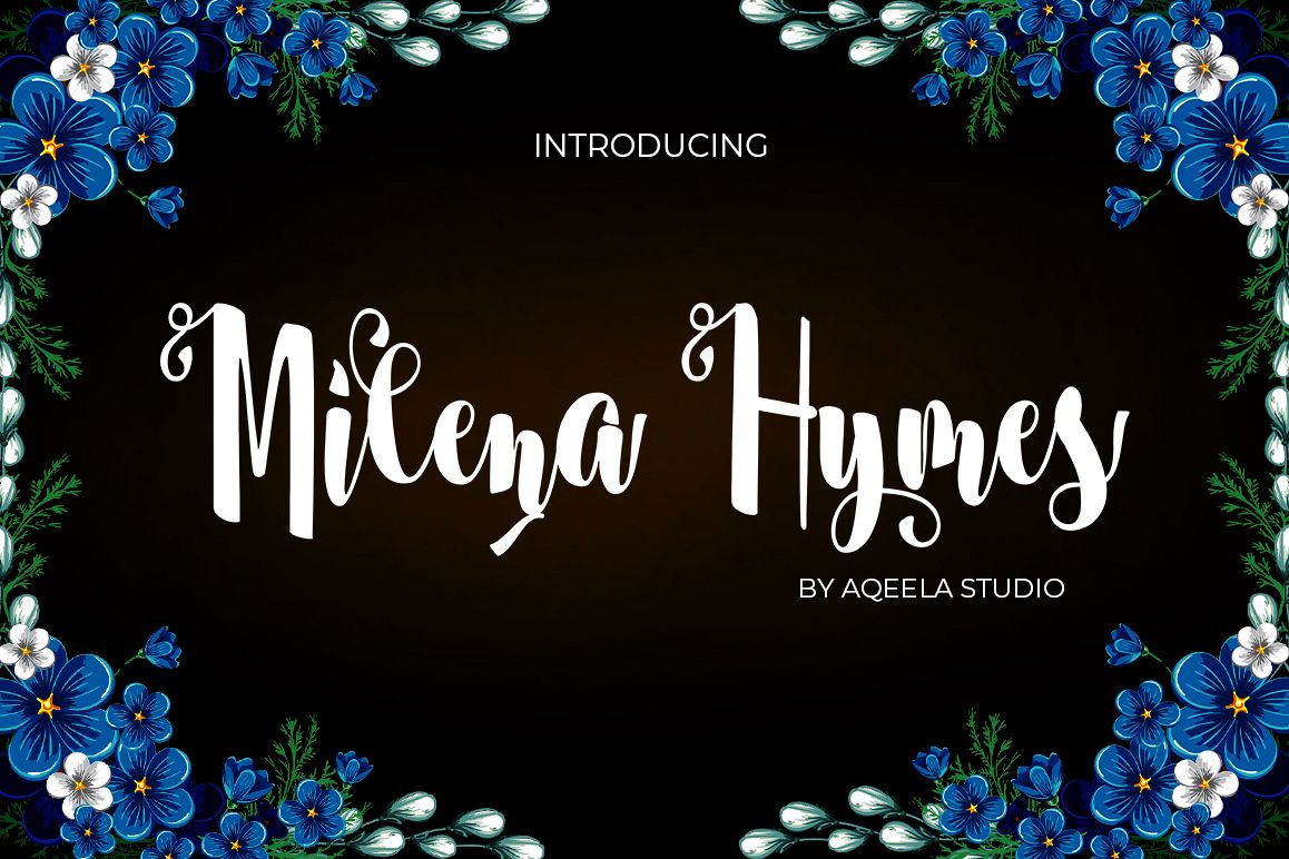 Milena Hymes Script example image 1