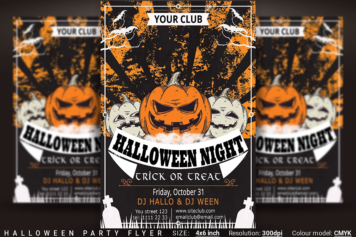 halloween party flyer