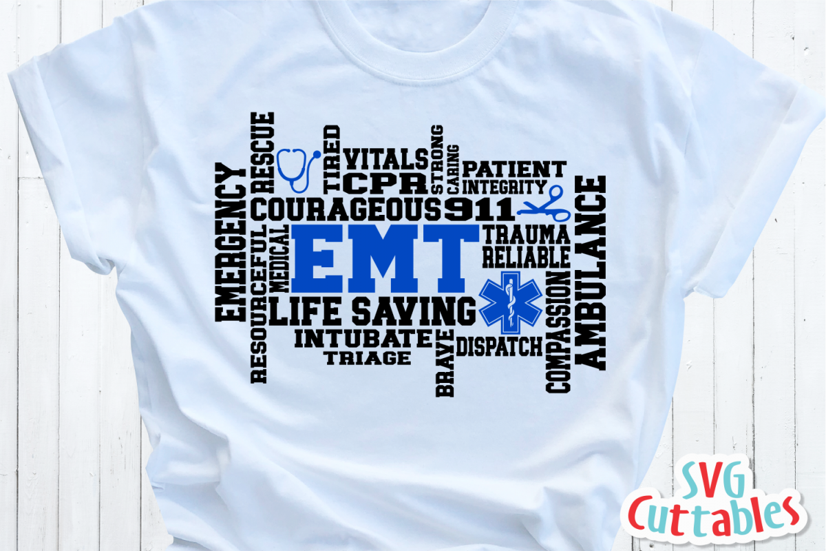 Download EMT Word Art | SVG Cut File (127438) | Cut Files | Design Bundles