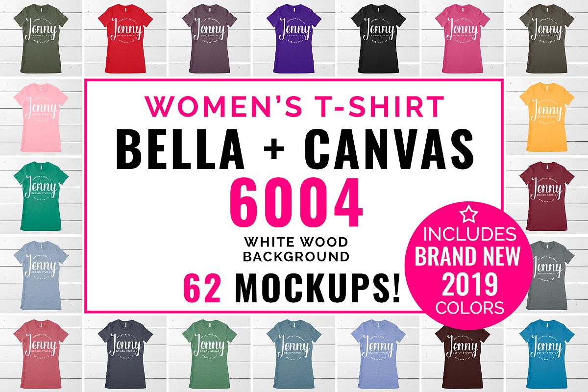 Bella Canvas 6004 Unisex Mockup Bundle, Womens T-Shirt example image 1