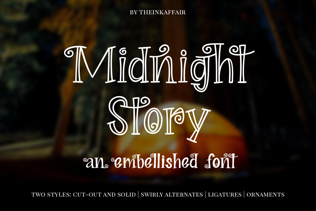 Midnight Story Font Family example image 1