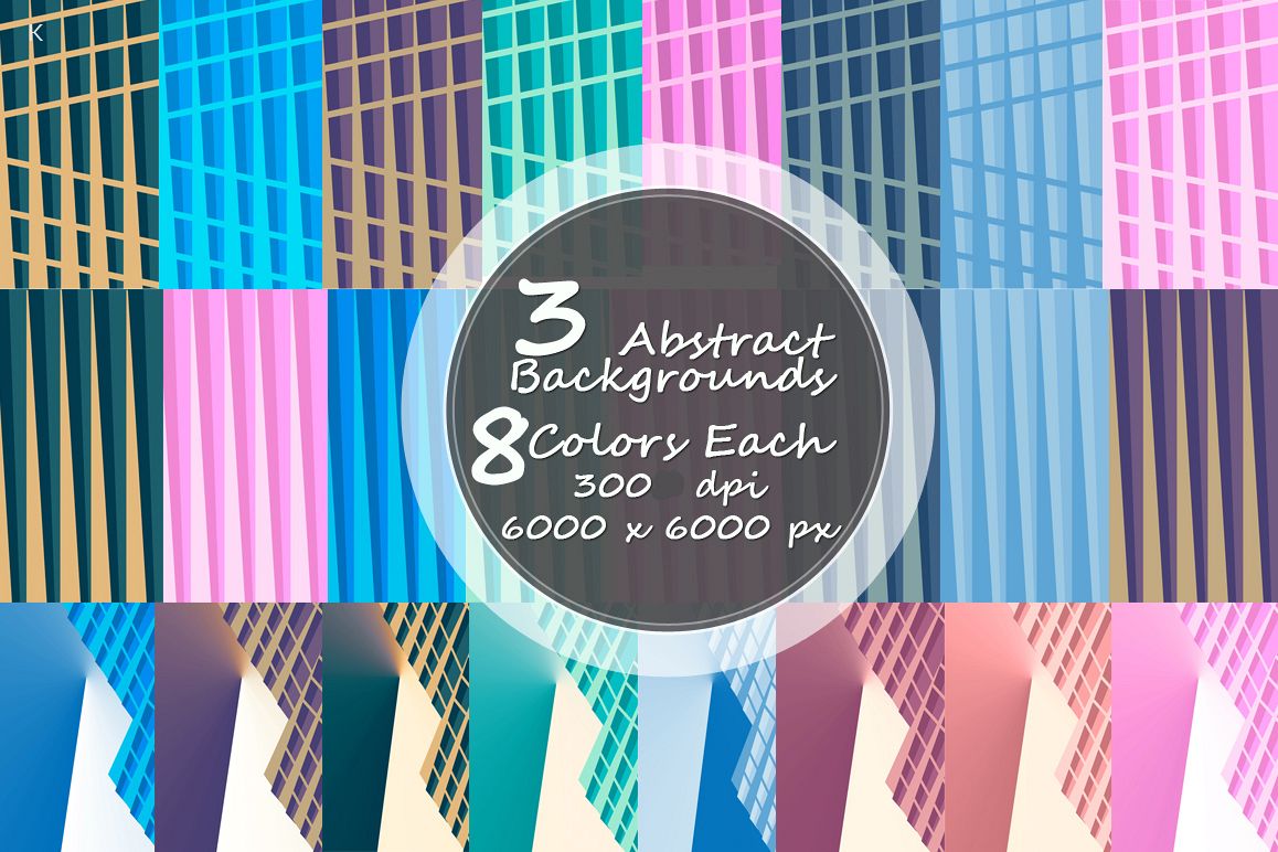 Pack of 3 Abstract Backgrounds example image 1
