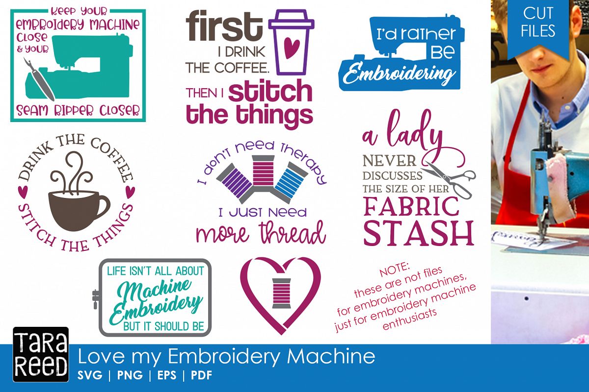 Love My Embroidery Machine Svg And Cut Files For Crafters