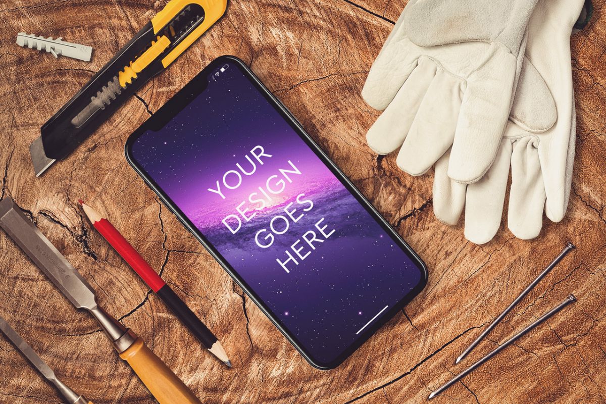 Apple iPhone X Mock-up #26 example image 1
