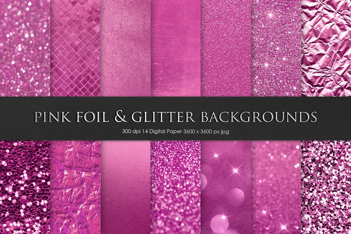 Pink Foil & Glitter Textures example image 1