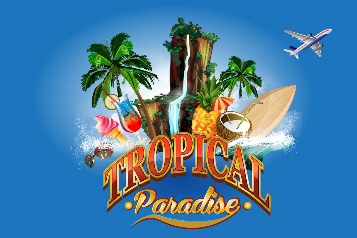 Tropical paradise. example image 1