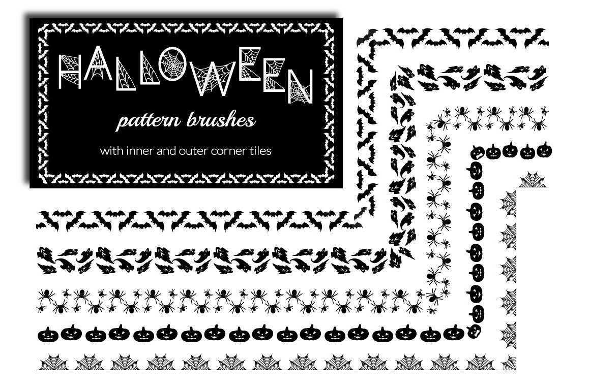 Halloween Pattern Brushes example image 1
