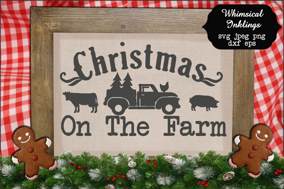 Download Christmas On The Farm SVG (132693) | SVGs | Design Bundles