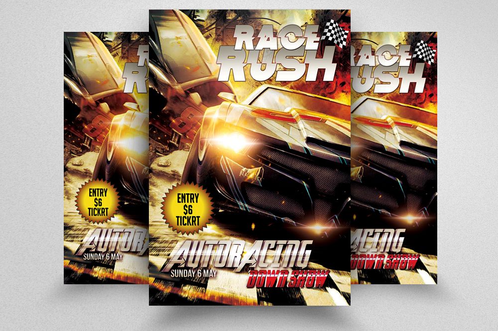 Car Racing Flyer Template example image 1