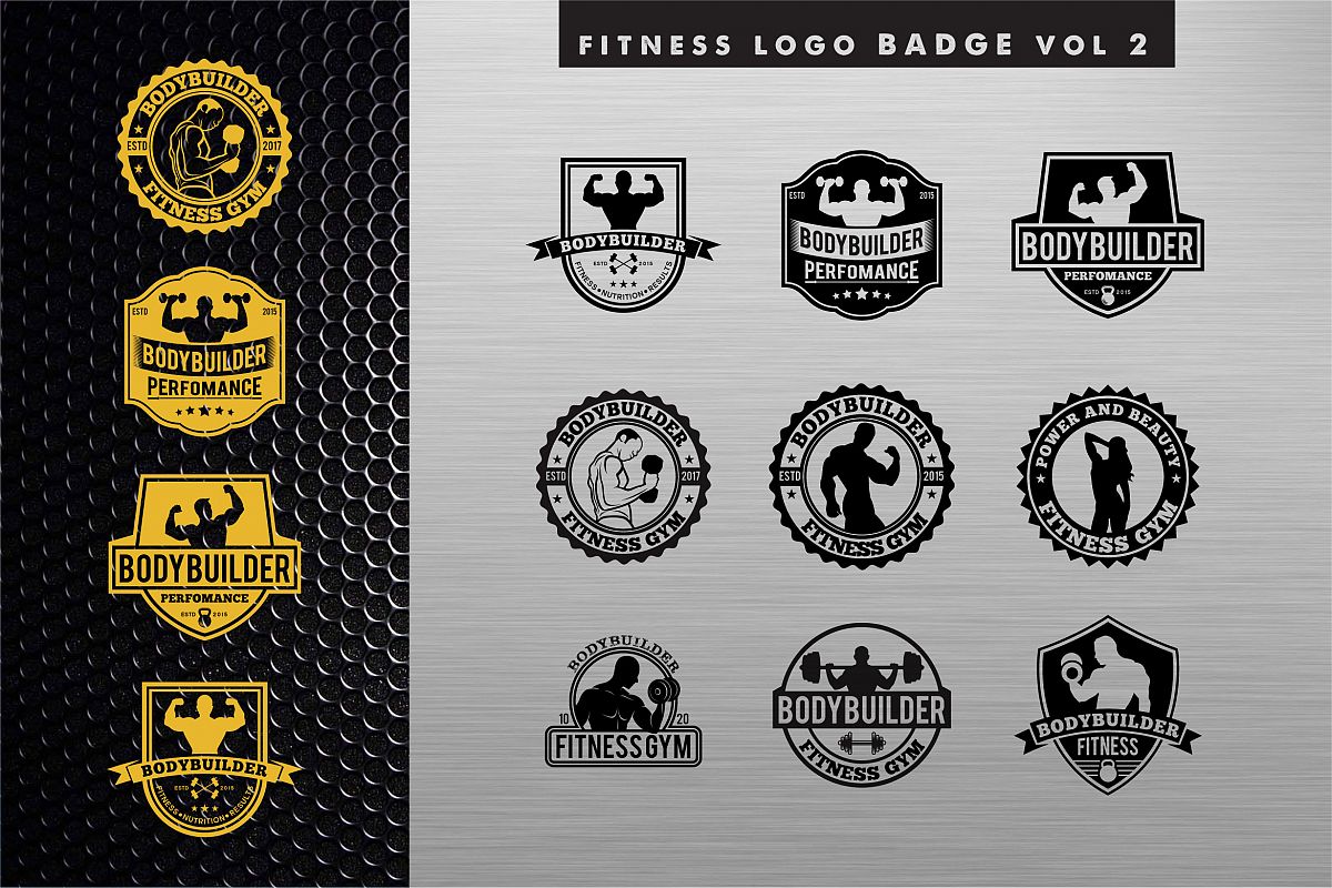 Bodybuilding Gym Logo2 example image 1