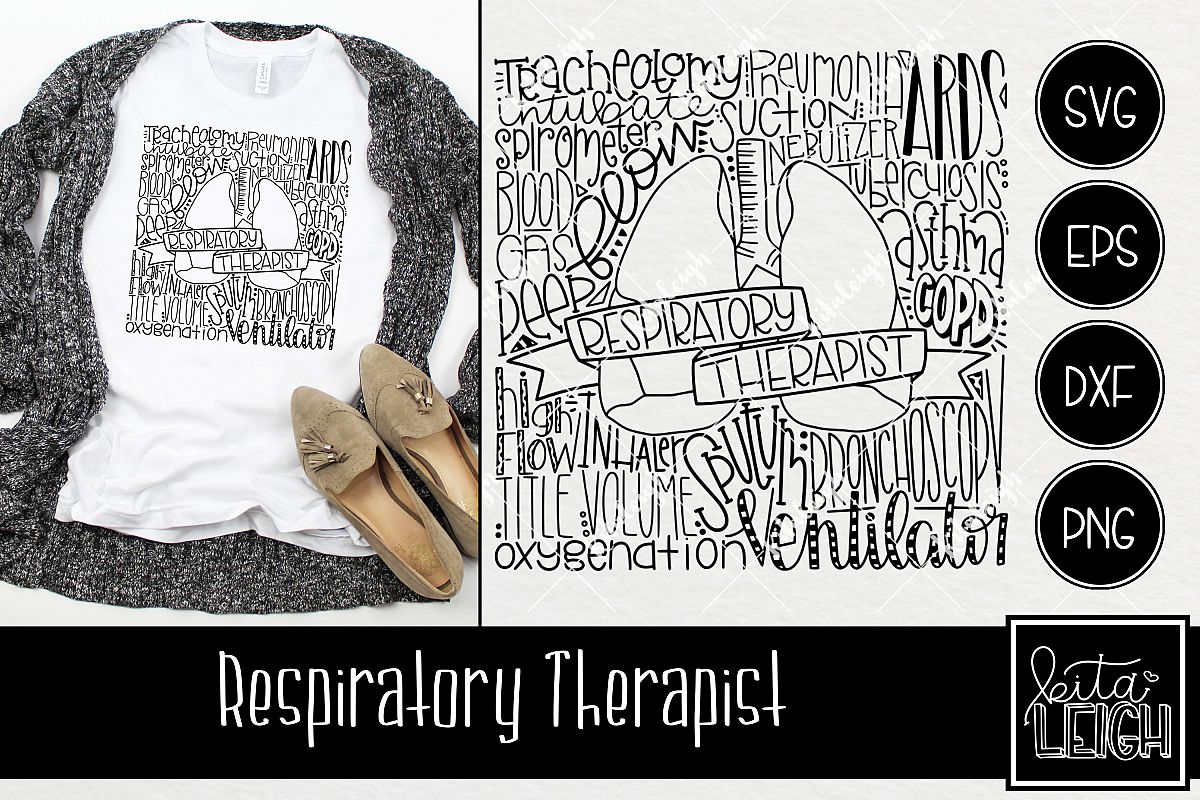 Respiratory Therapist Typography example image 1