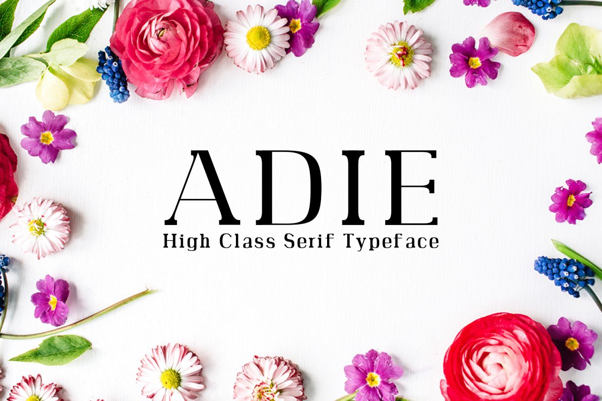 Adie High Class Serif Typeface example image 1