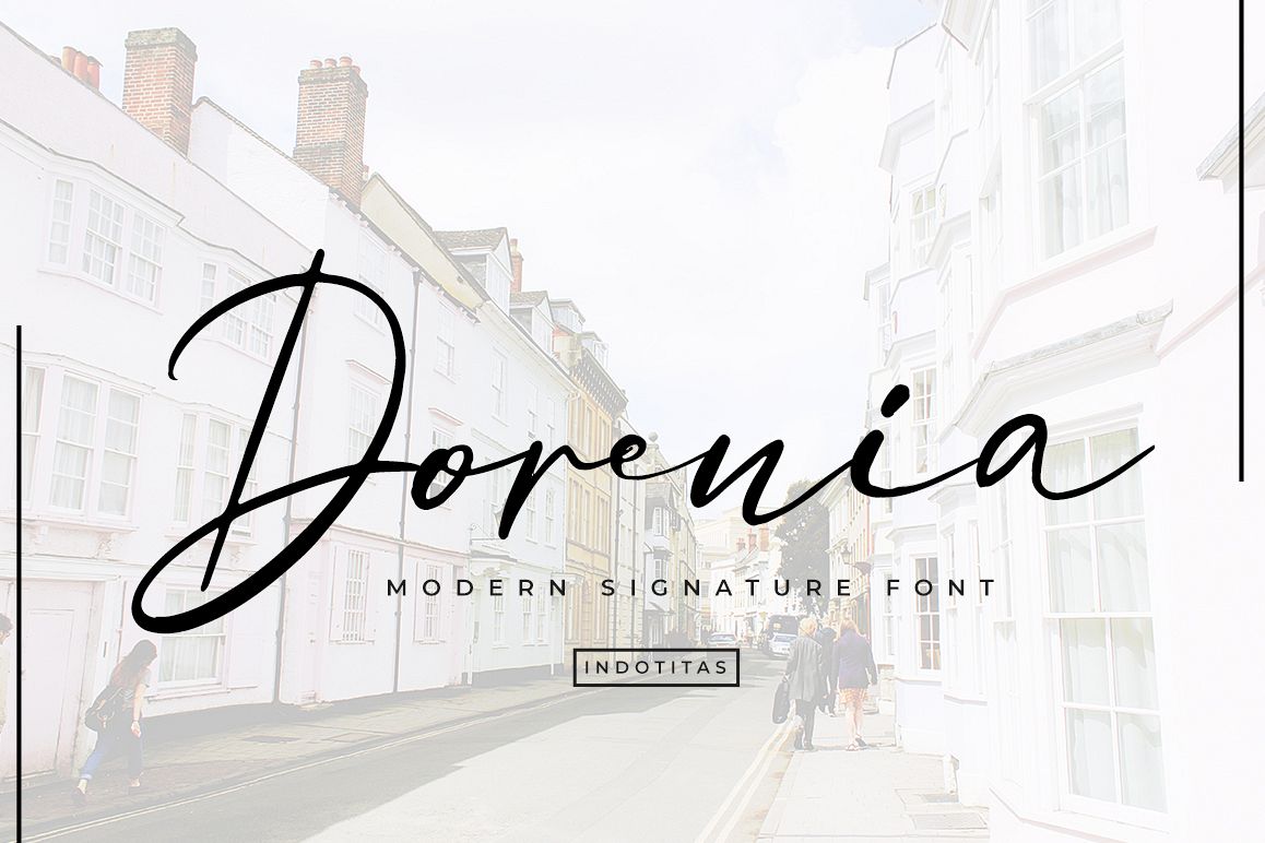 Dorenia Signature Font example image 1