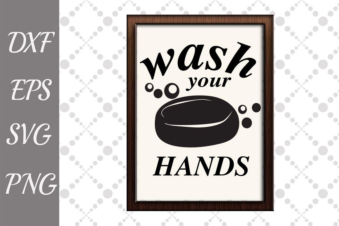 Bathroom Svg, FUNNY BATHROOM SVG, Wash your hand Svg example image 1