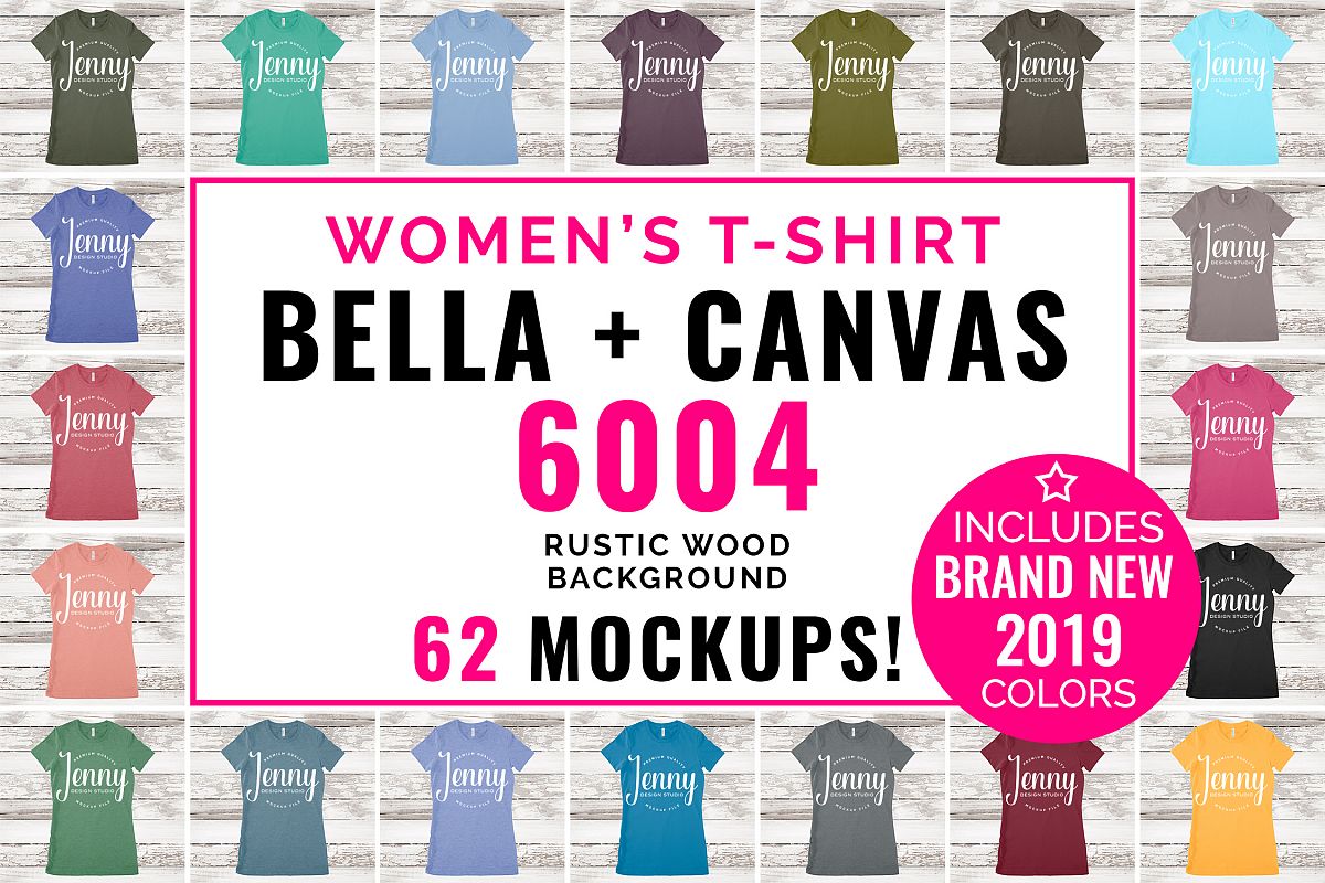 Bella Canvas 6004 Unisex Mockup Bundle, Womens T-Shirt example image 1