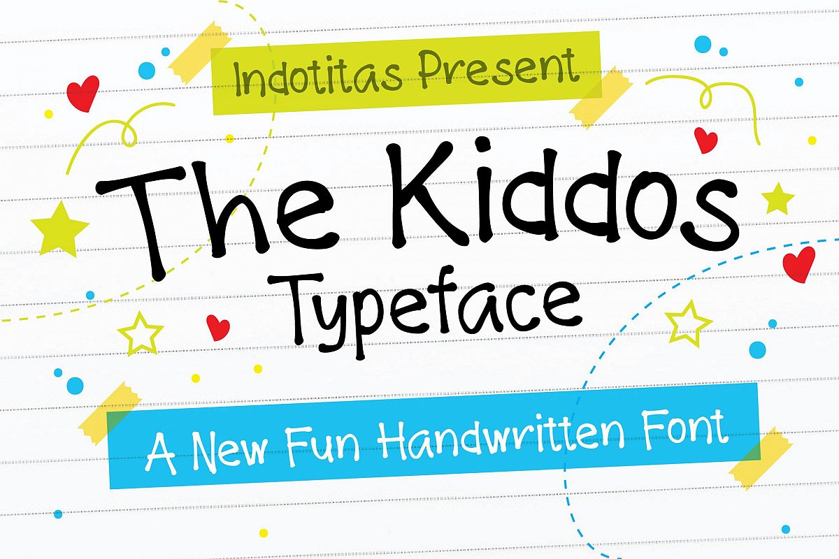 The Kiddos Typeface example image 1