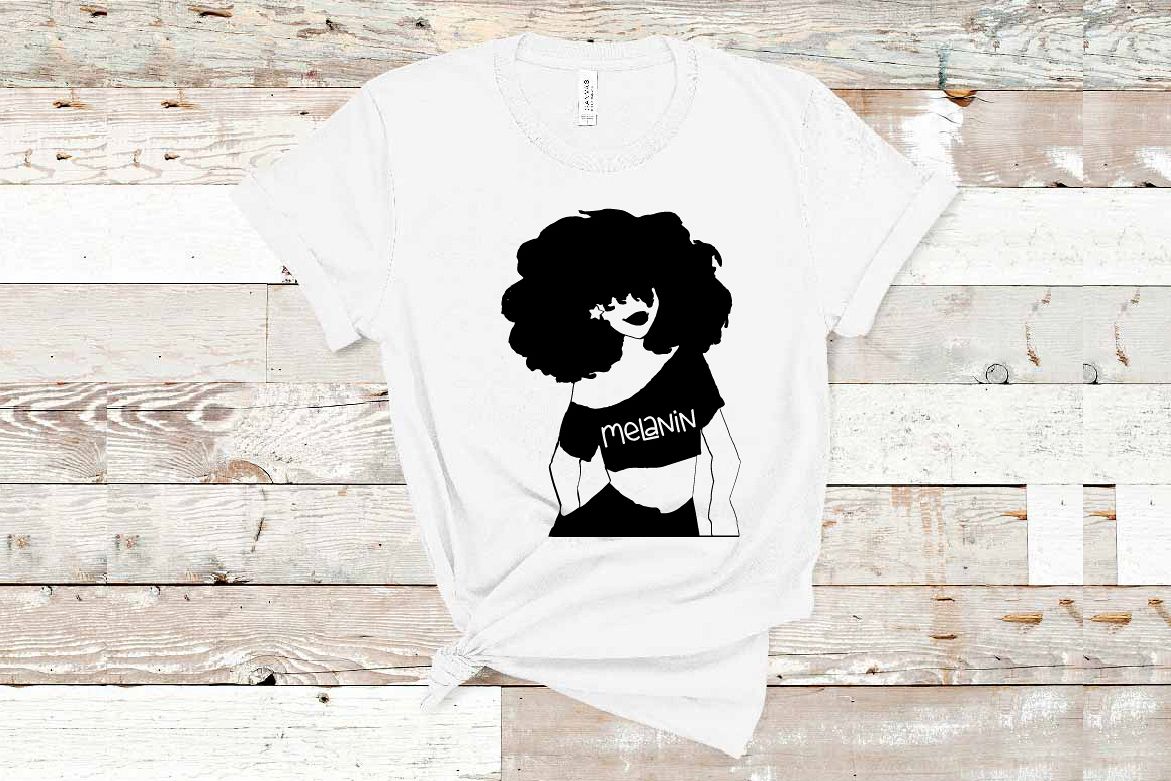 Black woman svg, black woman clipar Melanin svg roots example image 1