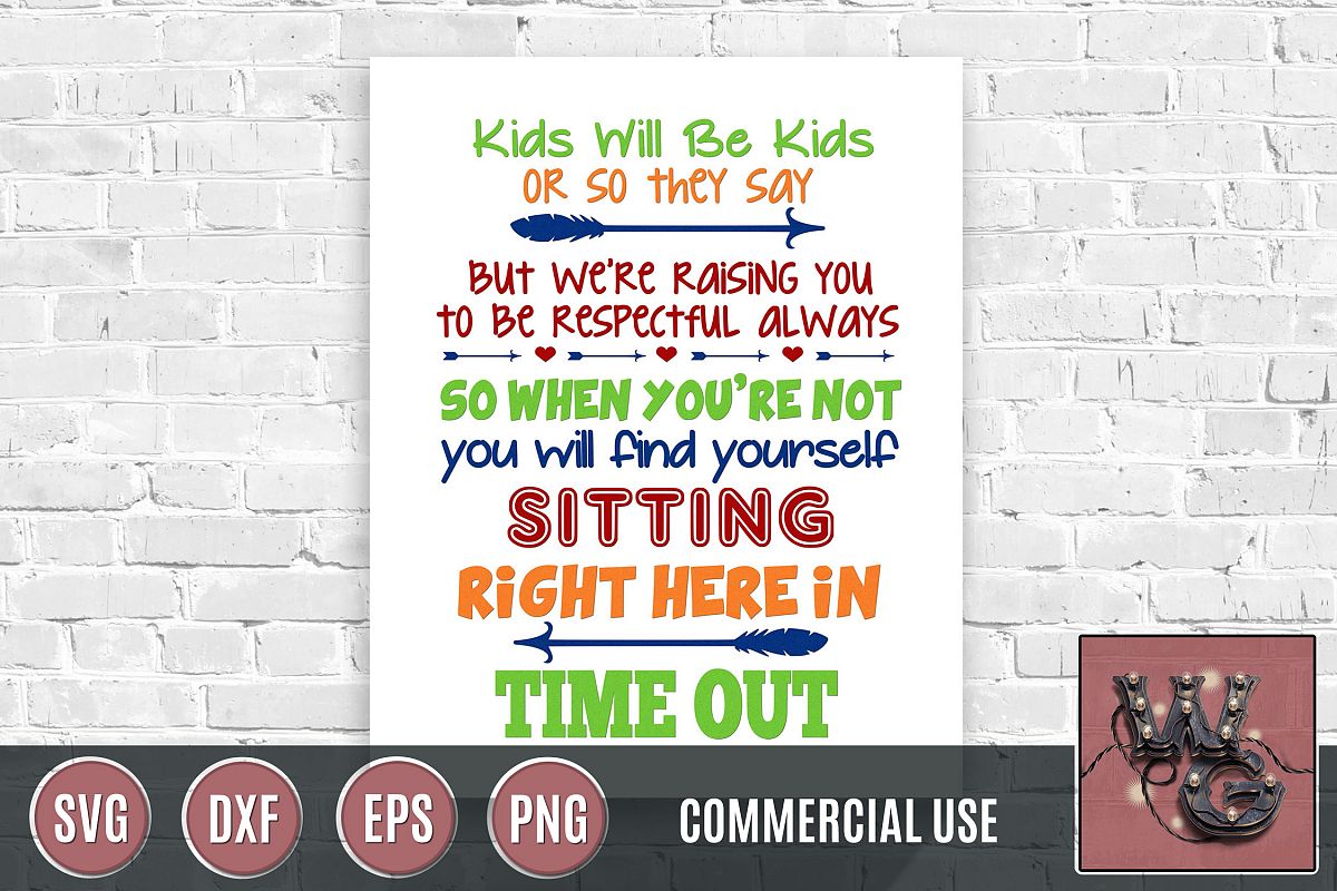Unisex Timeout Chair SVG DXF PNG EPS Comm example image 1