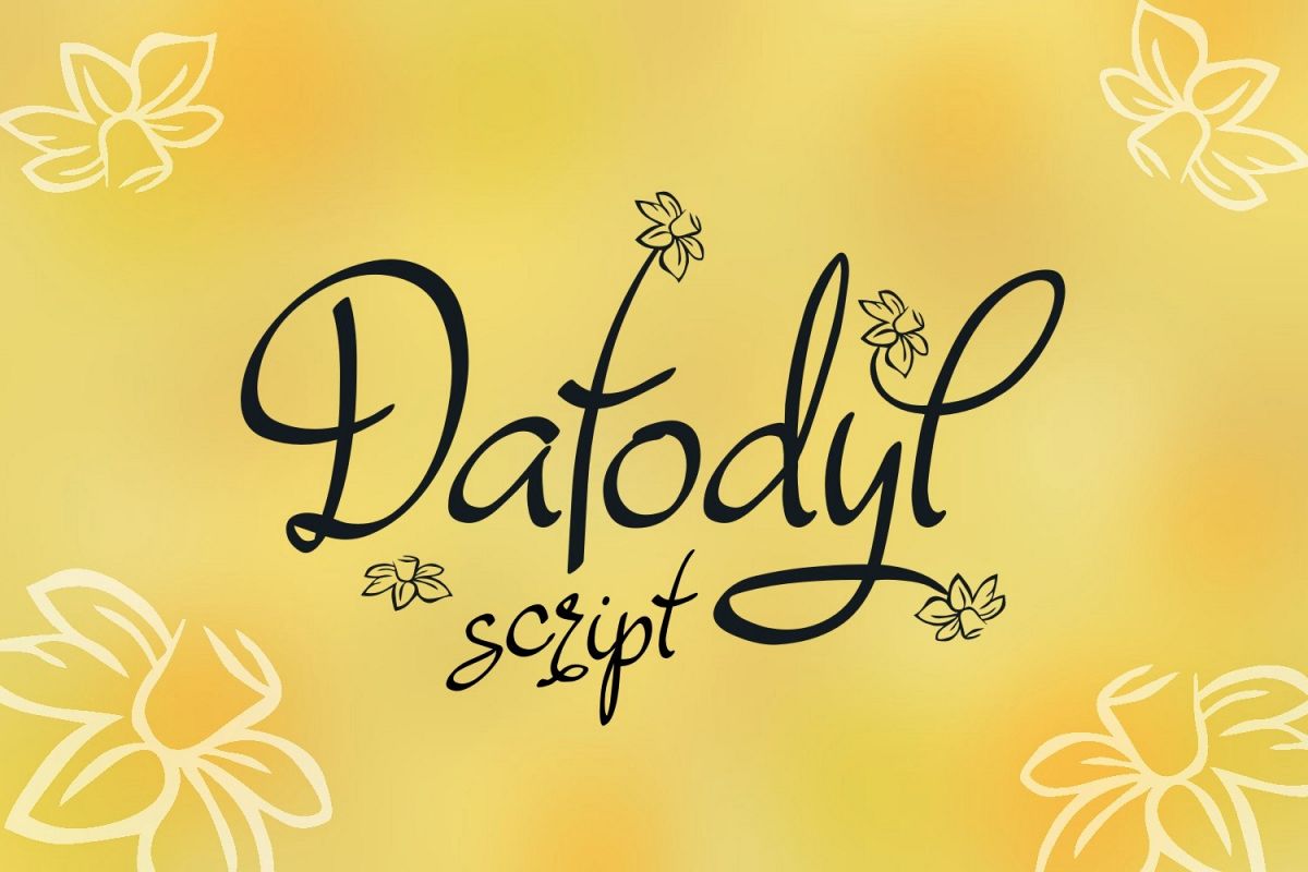 Dafodyl Font example image 1