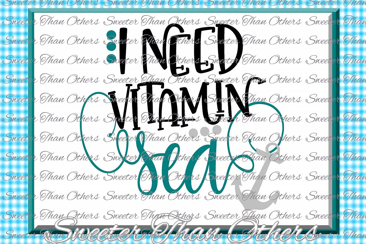 I need Vitamin Sea Junkie SVG example image 1