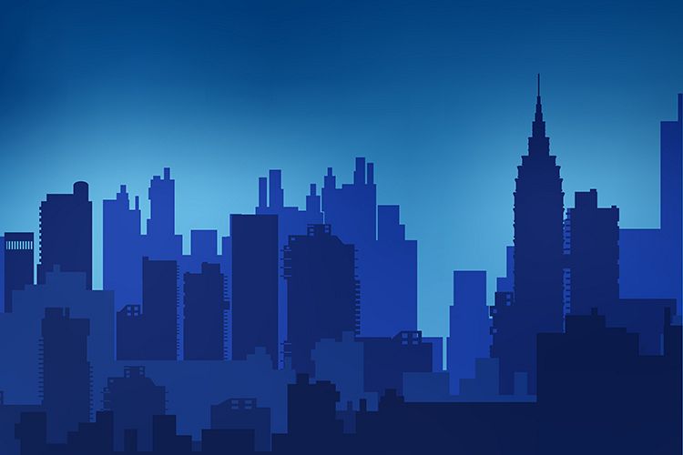 Landscape urban silhouette example image 1