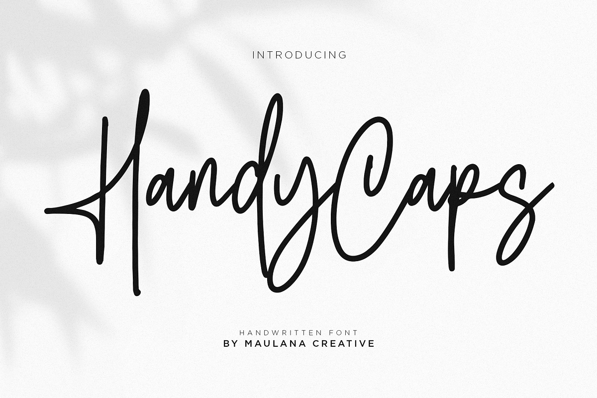 Handycaps Font example image 1