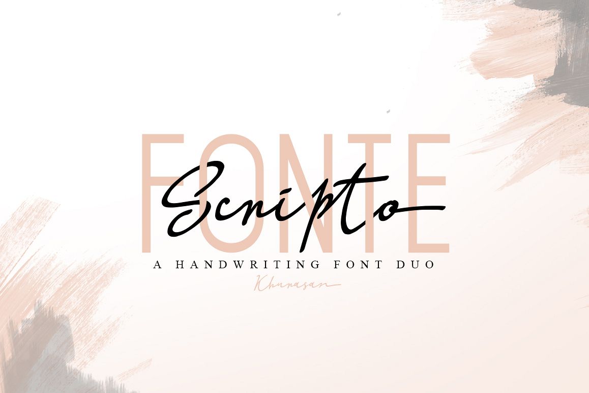 Scripto Fonte Font Duo example image 1