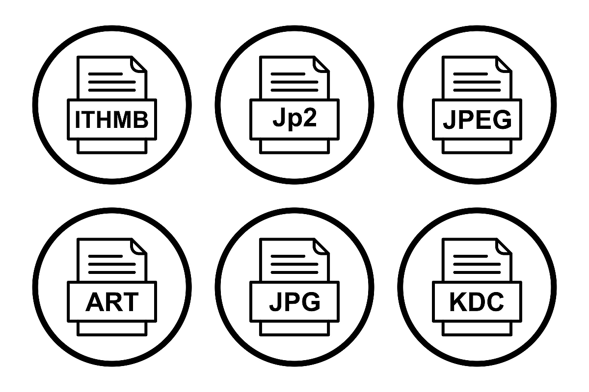 Set Of File Formats Icons example image 1