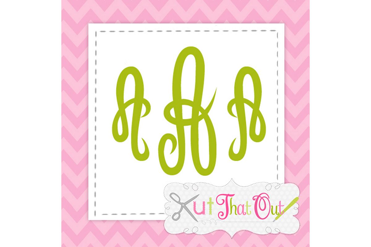 Empress Monogram Font SVG & DXF Cut File example image 1