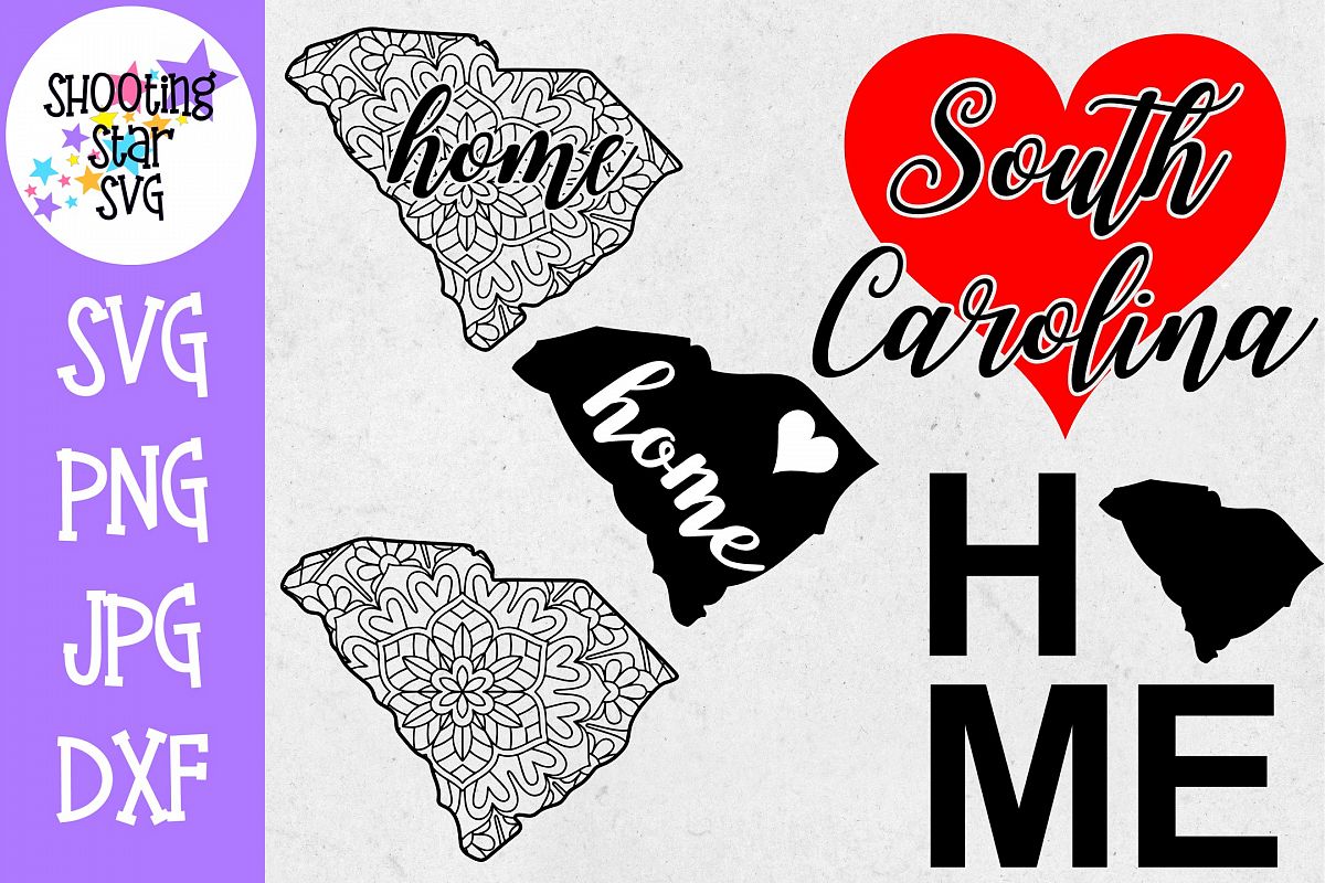 South Carolina US State SVG Decal Bundle - 50 States SVG example image 1