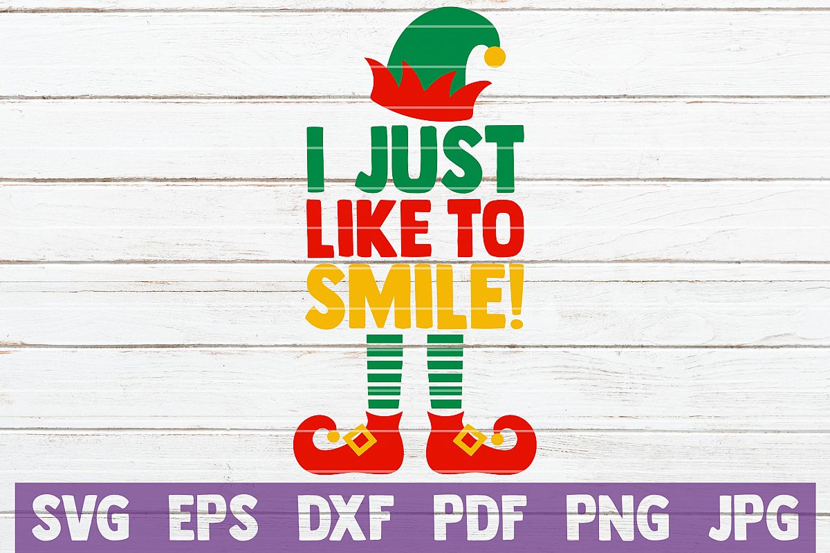 I Just Like To Smile! SVG Cut File example image 1