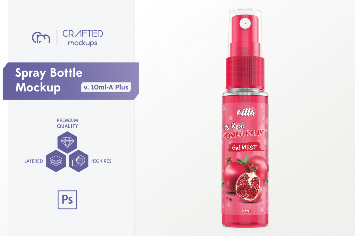 Download Spray Bottle Mockup v. 10ml-A Plus